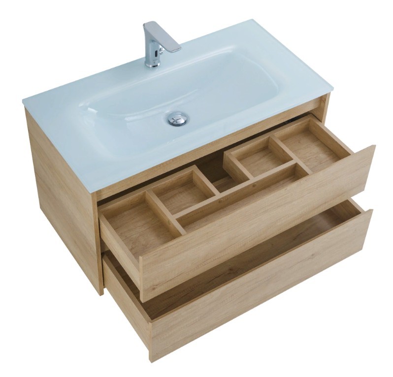 Приобрести тумба подвесная с раковиной belbagno kraft-800-2c-so-rnn 80 см, rovere nebrasca nature
