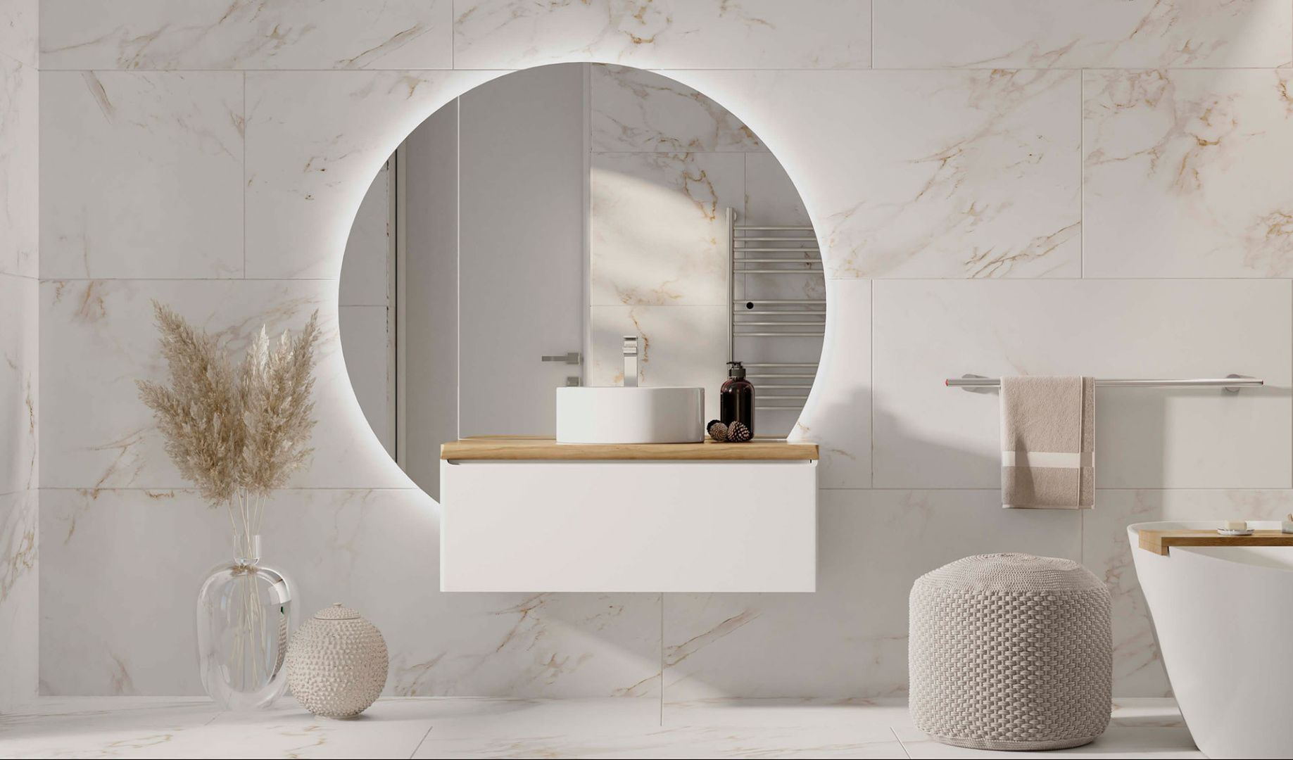 Приобрести jorno тумба подвесная solis 100 см со столешницей, белая