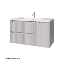 Caprigo Тумба с раковиной TERMIN-Smalty STRIPE 100 см, правая, серая, эмаль