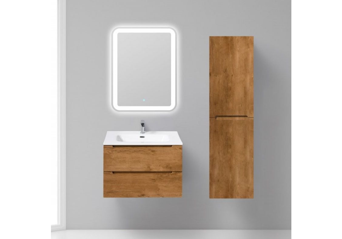 Приобрести тумба подвесная с раковиной belbagno etna-700-2c-so-rn-p 70 см, rovere nature