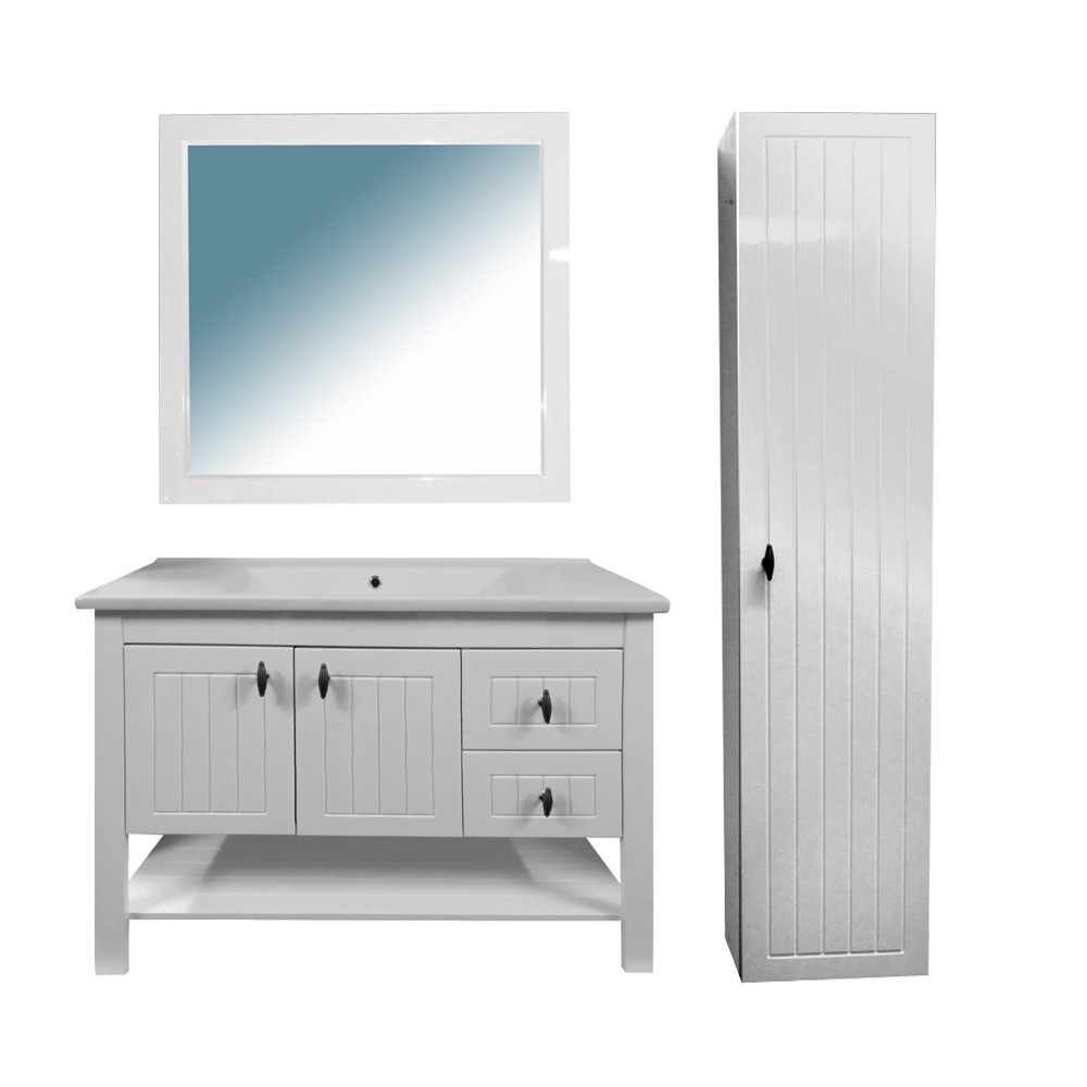 Приобрести azario тумба напольная с раковиной briston 100 см, белая, cs00058283