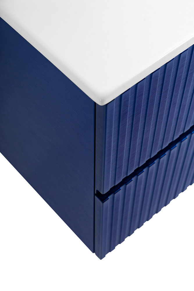 Приобрести cezares тумба подвесная с раковиной duet 120 см sapfiro, синяя duet-1200-2c-so-spf-p