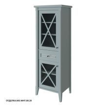 Caprigo Пенал NAPOLI 55 см, левый, голубой, эмаль