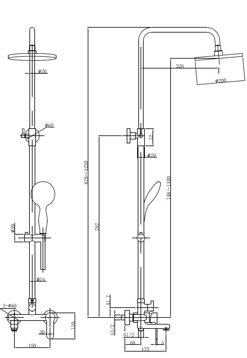 Приобрести aquanet душевая стойка passion r3 123 см, хром passion r3