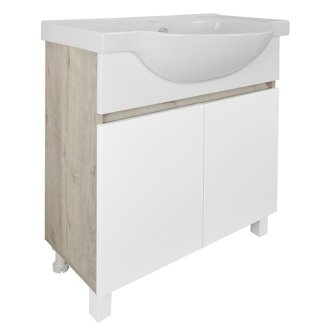 Приобрести loranto тумба напольная с раковиной глория 70 н 70х48 см, дуб кантри (cs00083815)