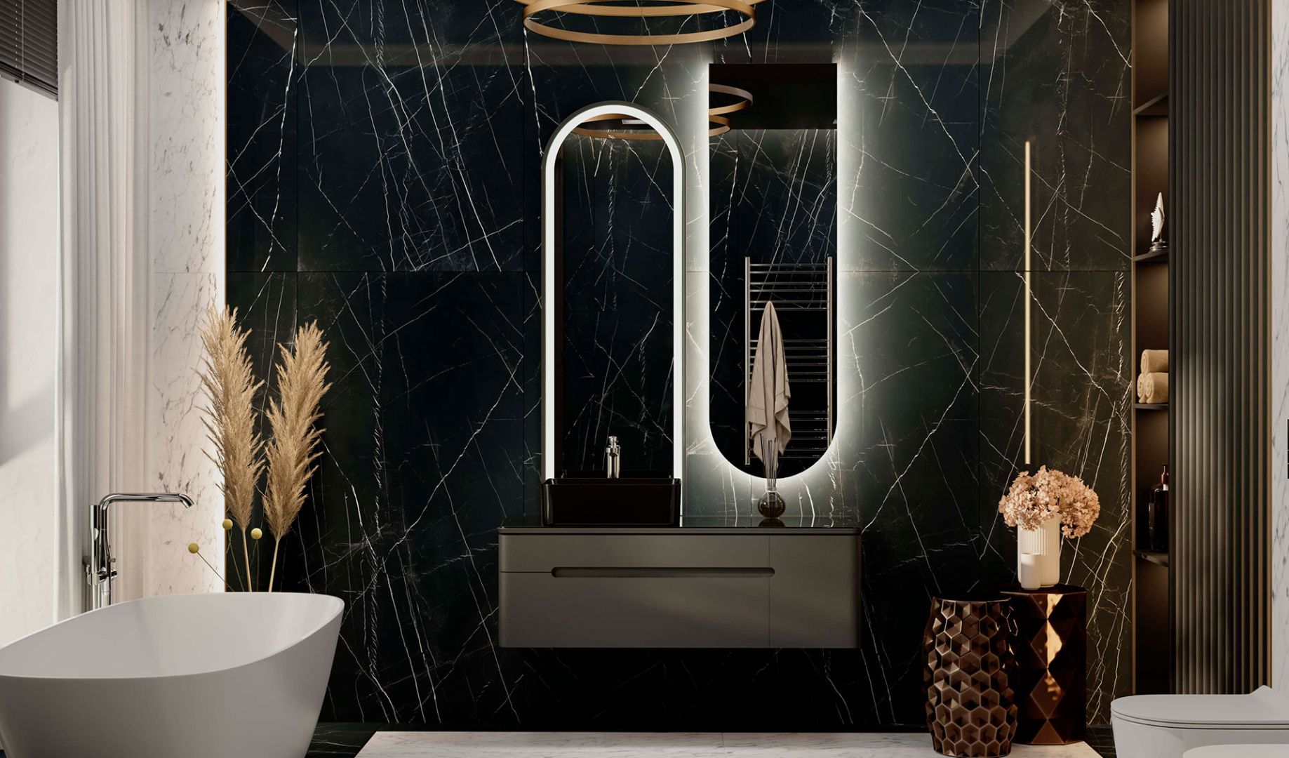 Приобрести jorno тумба подвесная shine 120 см со столешницей, bluetooth, антрацит