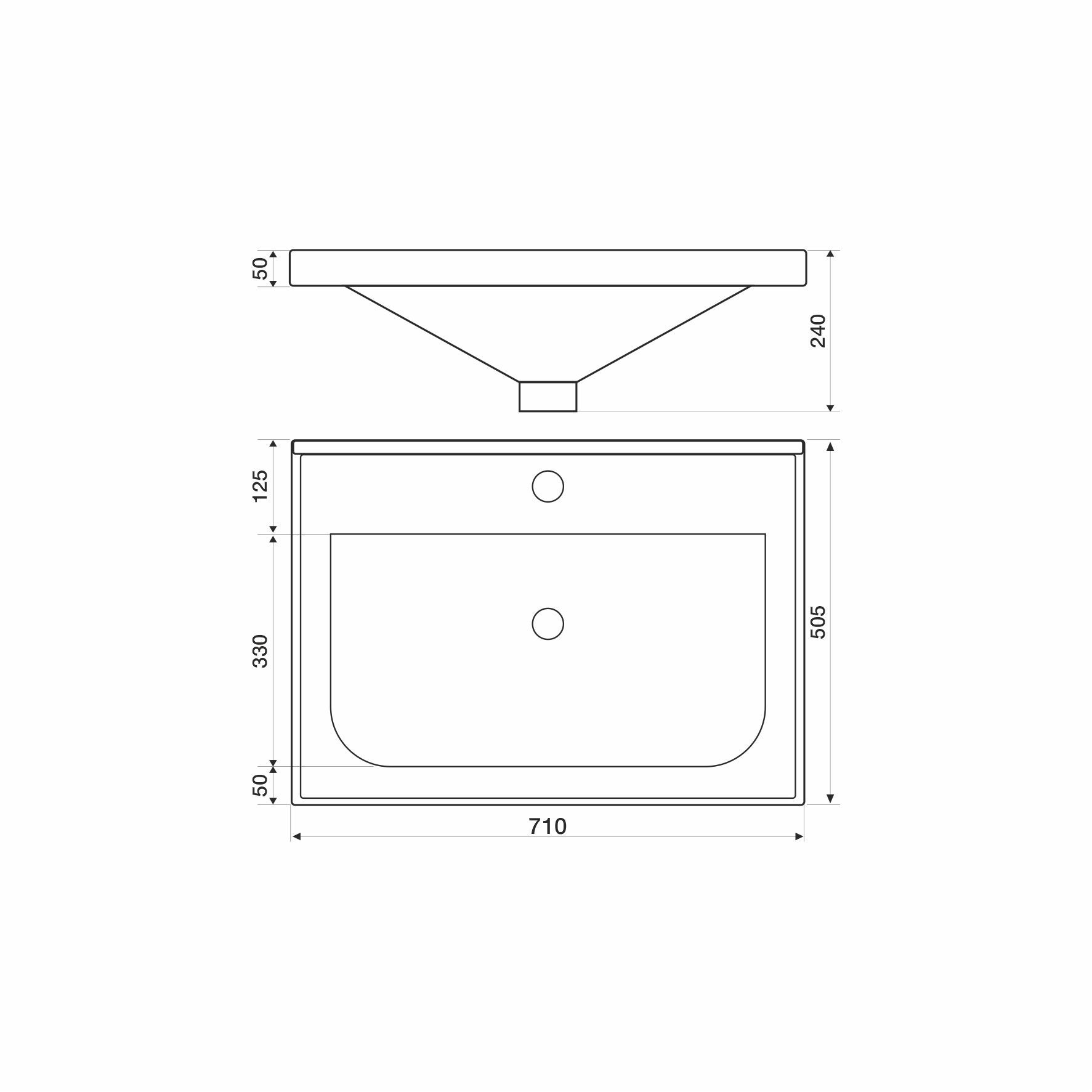 Приобрести mirsant раковина deep 70 см, белая ут000081325