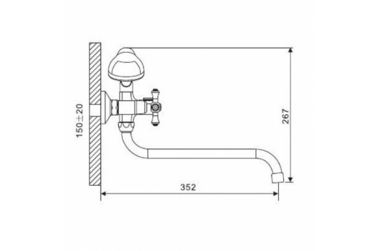 Приобрести gappo смеситель для ванны и душа g2246, хром 30063
