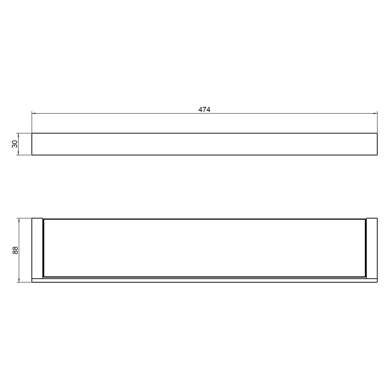 Приобрести полка в ванную стеклянная timo petruma 15272/00 хром