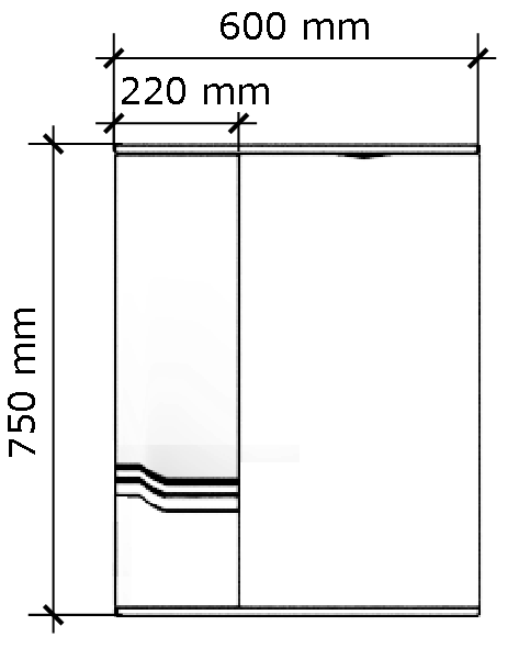 Приобрести aqua de marco зеркало-шкаф viktoria 60 см, левое, белый 1060cvic/l