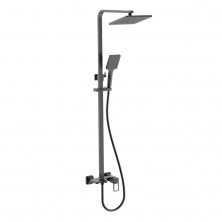 IDDIS Душевая система Bild, квадратная d-200мм, черный матовый BILBL1Fi06