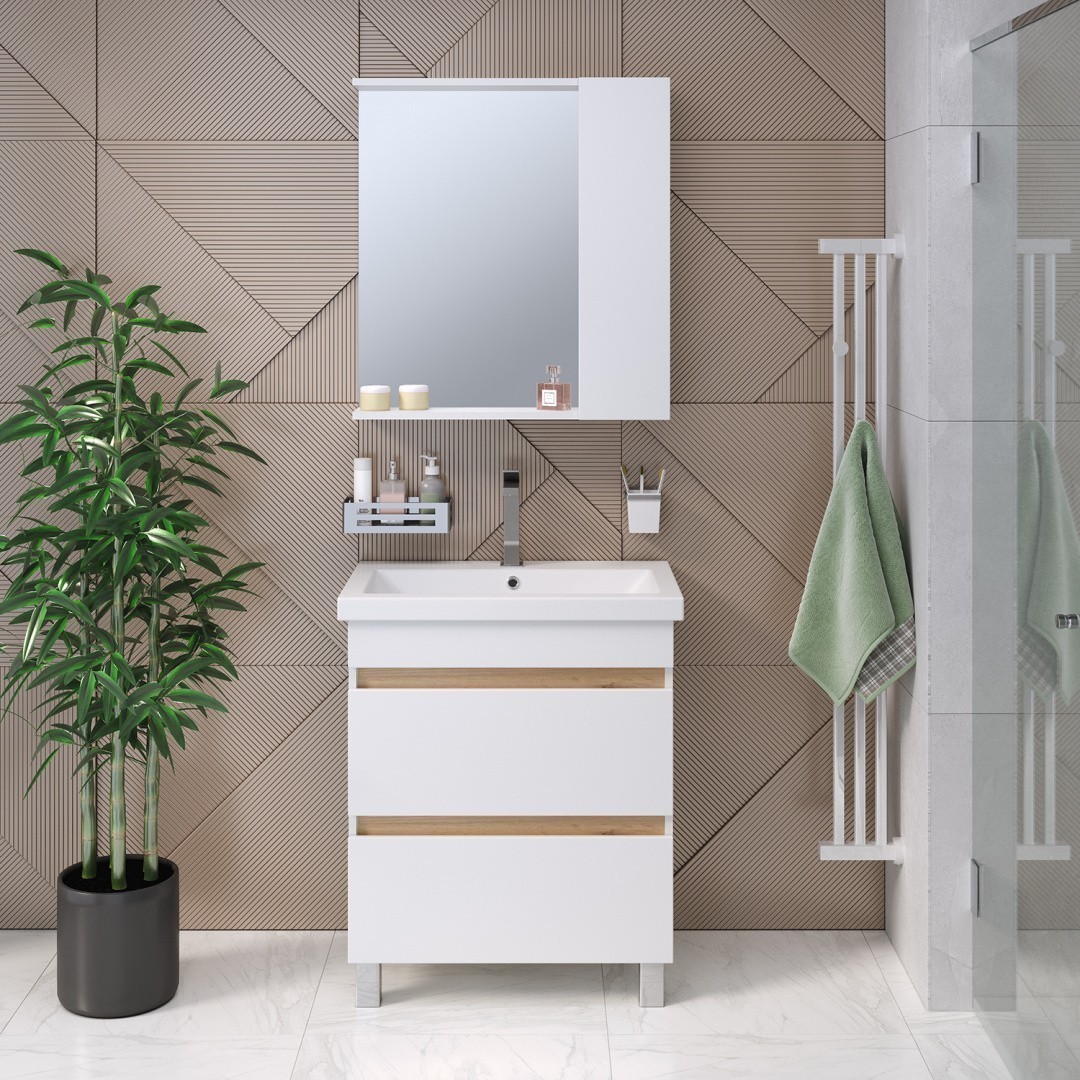 Приобрести зеркало шкаф sydney 70 см. универсальный