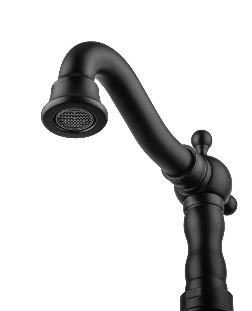 Приобрести смеситель для раковины wonzon & woghand retro, черный матовый (ww-88139020-mb)