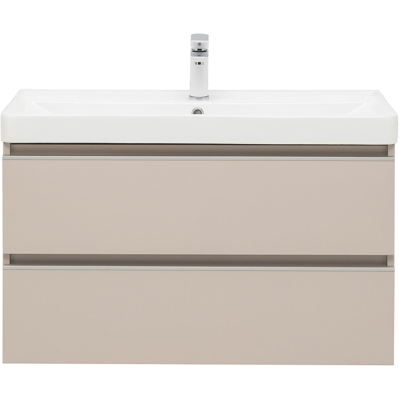 Приобрести aquanet тумба с раковиной вега 90 см, бежевый