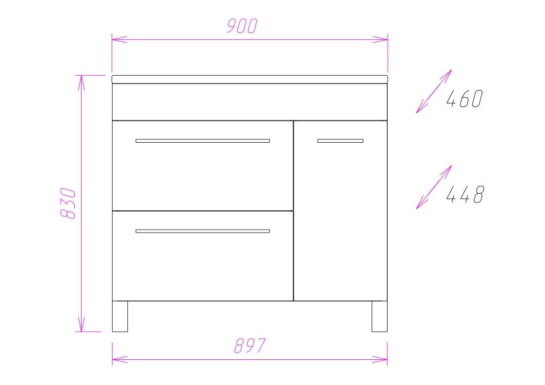 Приобрести onika тумба напольная с раковиной олимп 90х71см, белая 109015