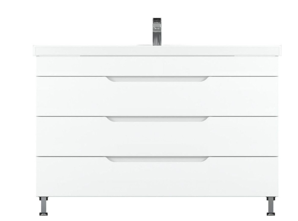 Приобрести mirsant тумба напольная soho quadro 120 см с раковиной deep 120 ут000089884