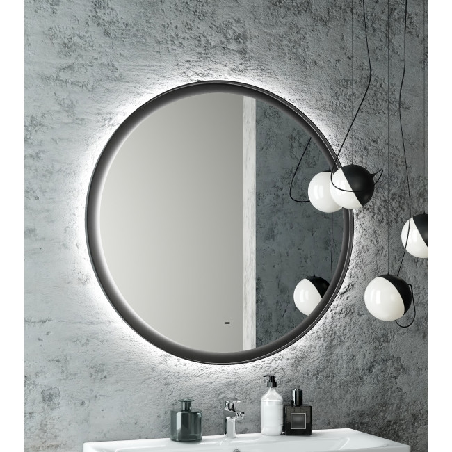 Приобрести briz зеркало teso 100х100 см, с подсветкой, сенсорное включение , черное