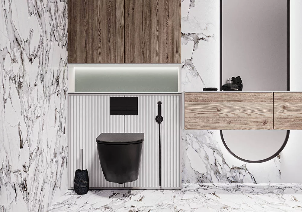 Приобрести veconi унитаз подвесной moro, черный vmo-48tb