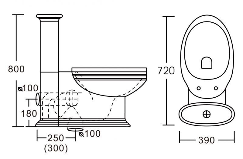 Приобрести унитаз напольный с сиденьем ceramalux 2041