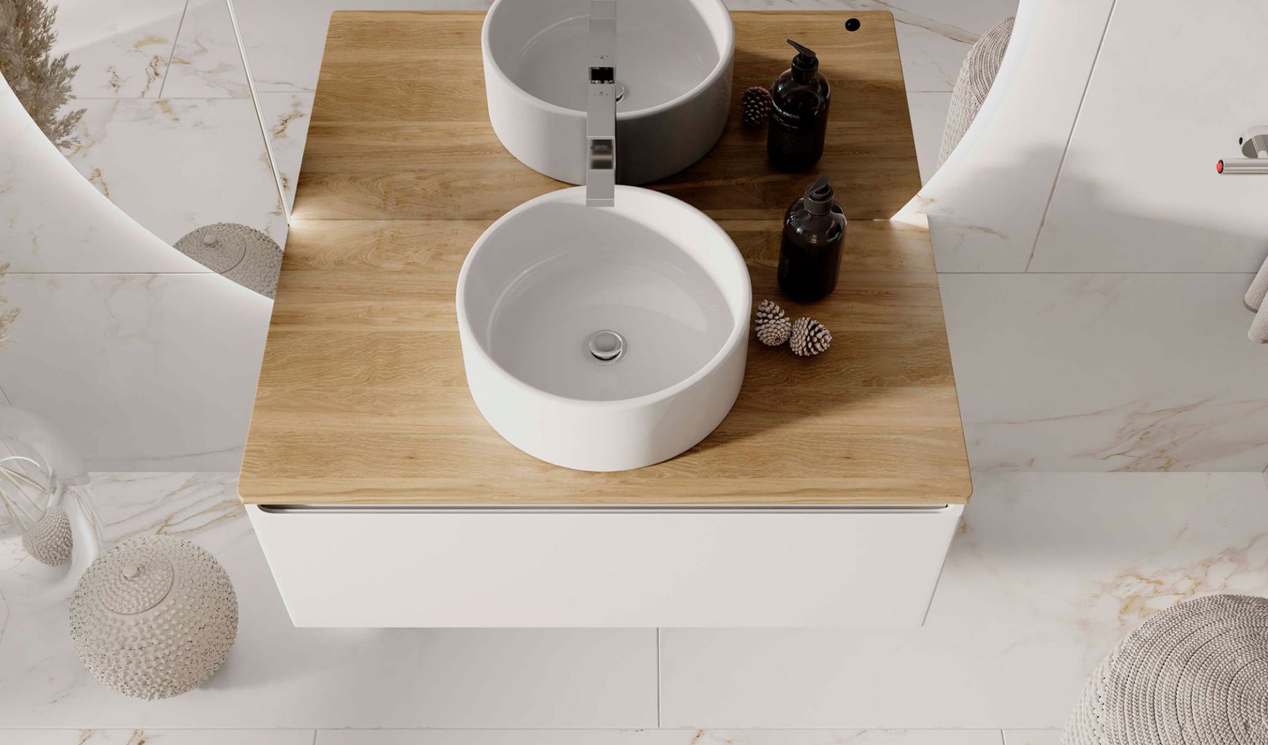 Приобрести jorno тумба подвесная solis 100 см со столешницей, белая