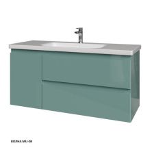 Caprigo Тумба с раковиной FORTE 120 см, левая, волна