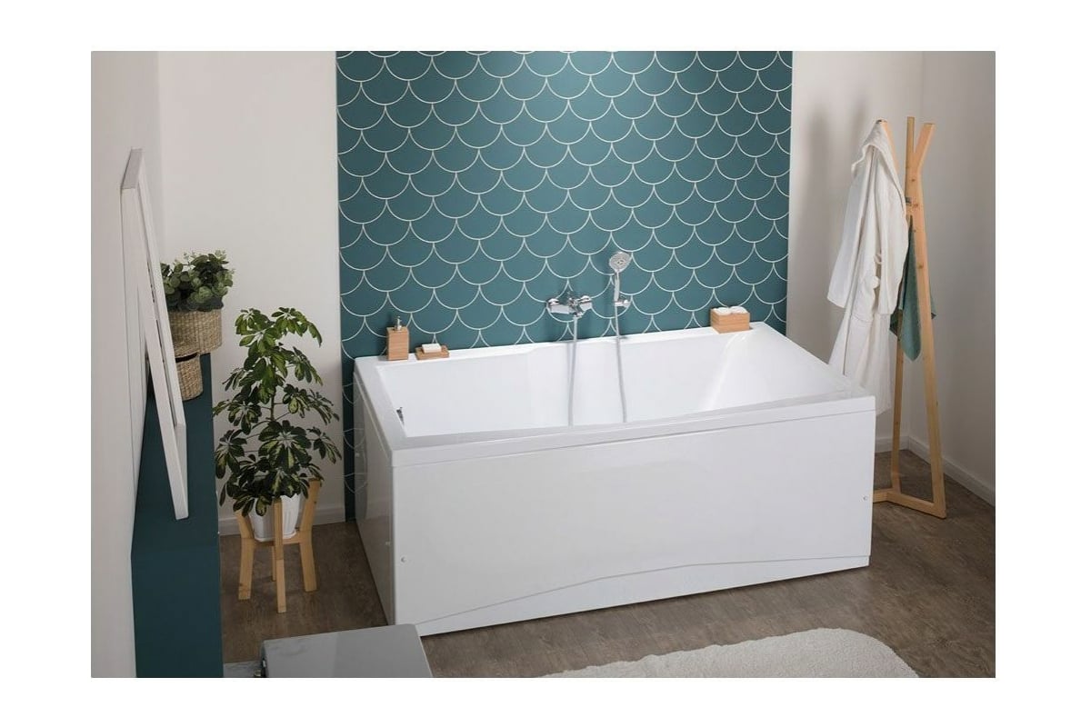 Приобрести aquanet акриловая ванна vega 190x100 см, белая