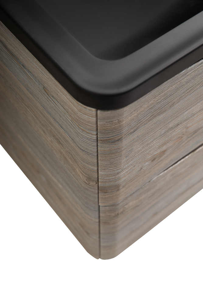 Приобрести belbagno тумба с раковиной acqua 120 см, подвесная pino scania, чёрная раковина