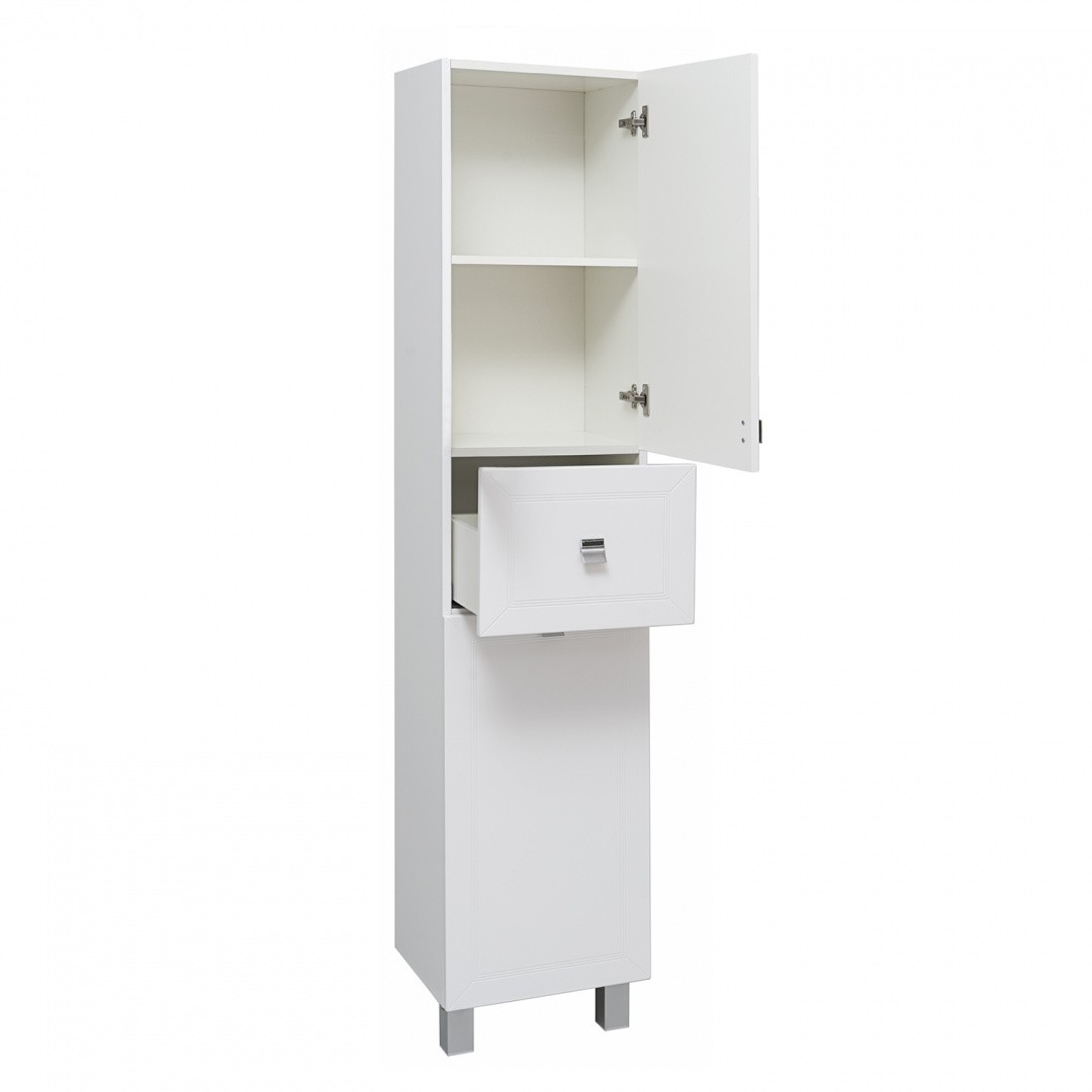 Приобрести шкаф-пенал напольный ostin 40см. с корзиной правый