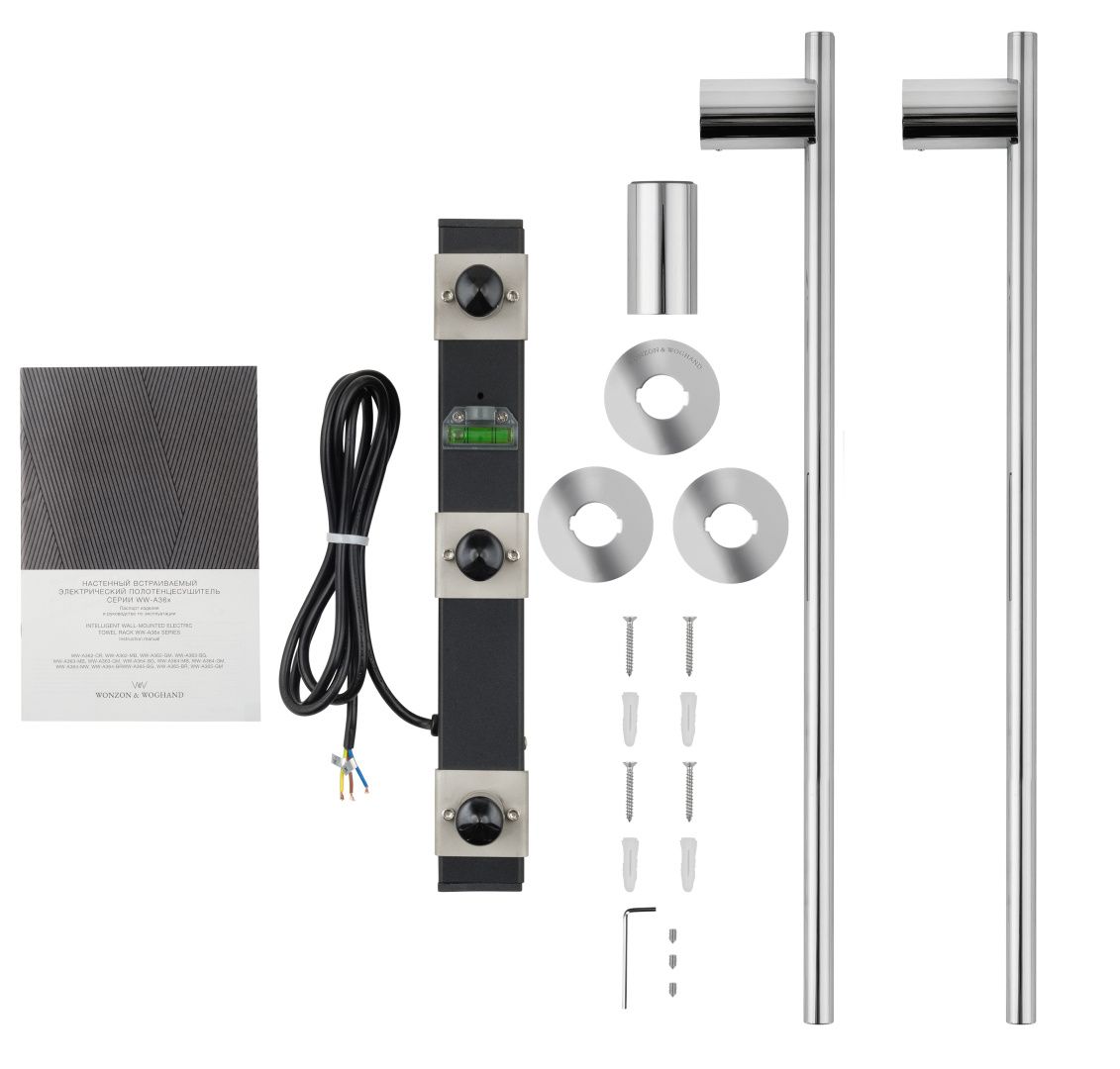 Приобрести полотенцесушитель электрический встраиваемый wonzon & woghand dortmund, хром (ww-a362-cr)