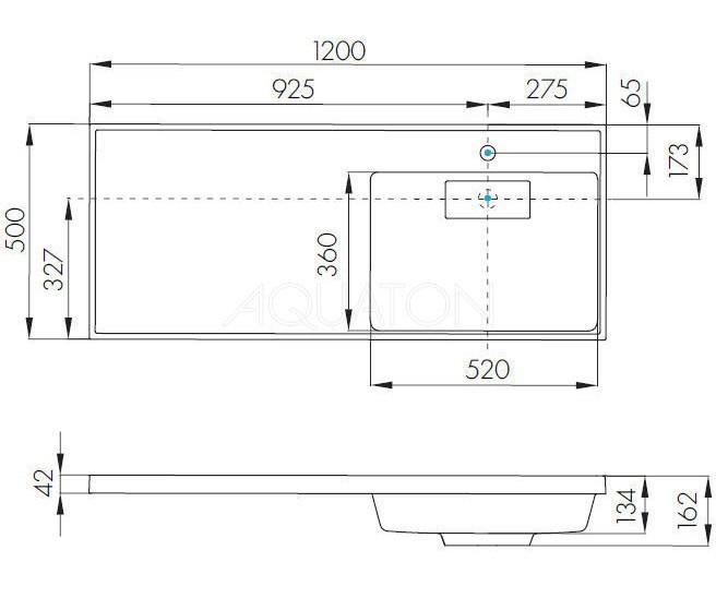 Приобрести тумба напольная с раковиной-столешницей акватон лондри 120 r/l, дуб рустикальный