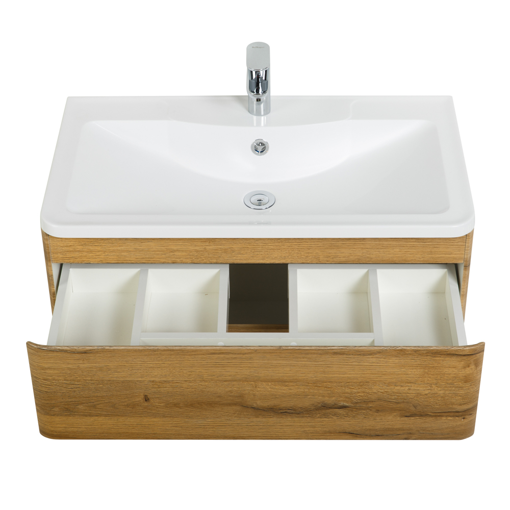 Приобрести belbagno тумба с раковиной albano 100 см, подвесная rovere rustico, белая раковина