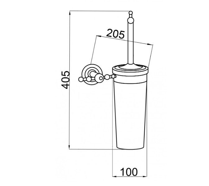 Приобрести boheme ершик для унитаза imperiale, хром\кристаллы 10414