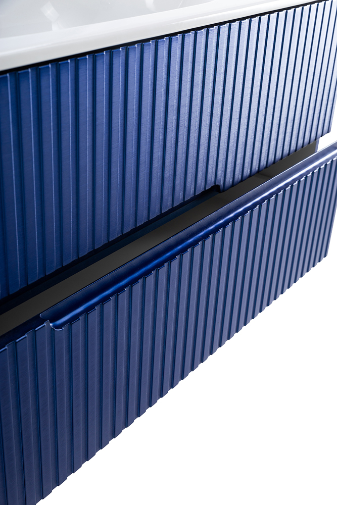 Приобрести cezares тумба подвесная с раковиной duet 120 см sapfiro, синяя duet-1200-2c-so-spf-p