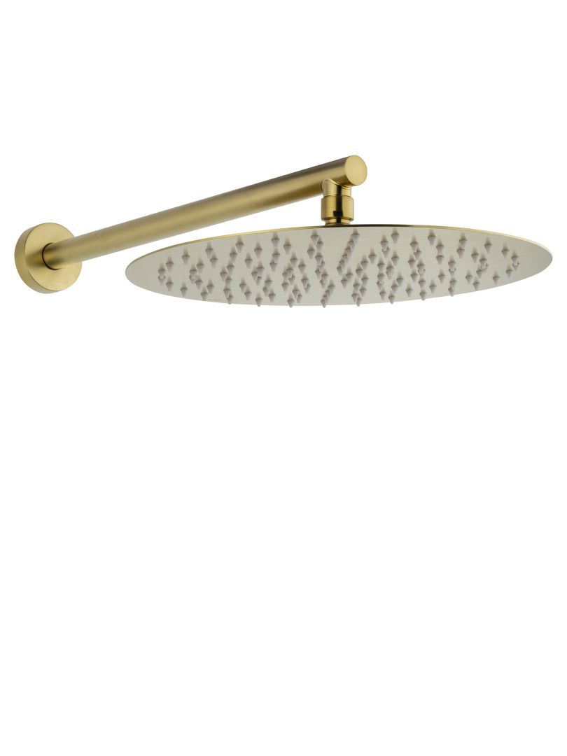 Приобрести душевая система с термостатом встраиваемая wonzon & woghand stick, брашированное золото (ww-88929010-bg)