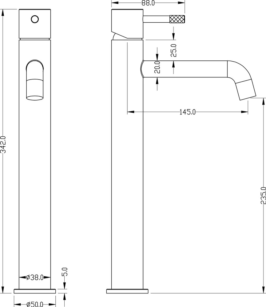 Приобрести boheme смеситель для раковины высокий, uno. черный золото 462-bg