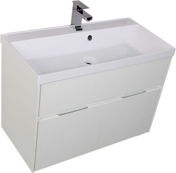 Приобрести aquanet тумба с раковиной латина 90 см, белая 00212933