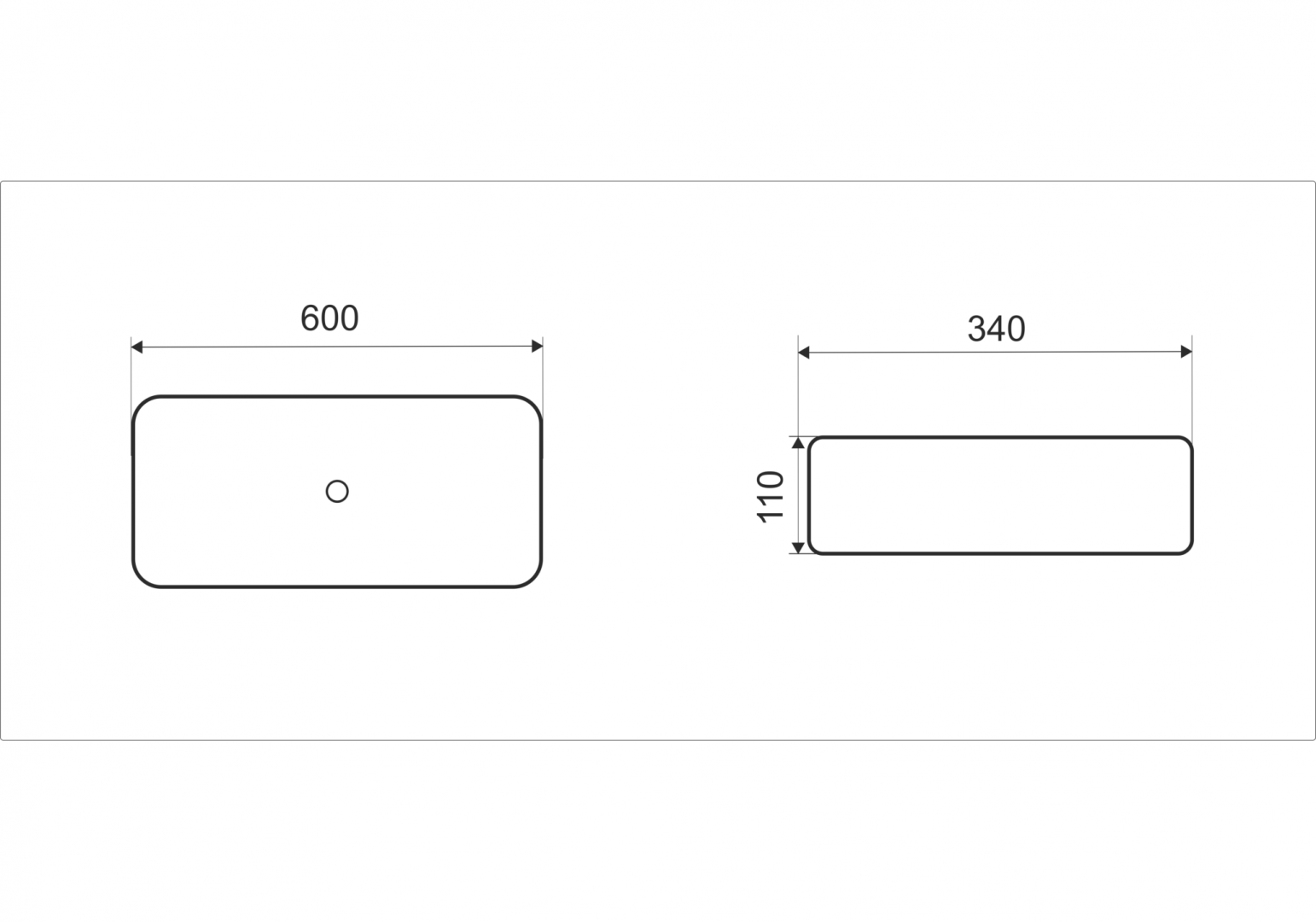 Приобрести раковина-чаша ceramalux 60 см w 1531