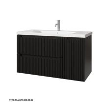 Caprigo Тумба с раковиной TERMIN-Smalty STRIPE 100 см, правая, графит, эмаль