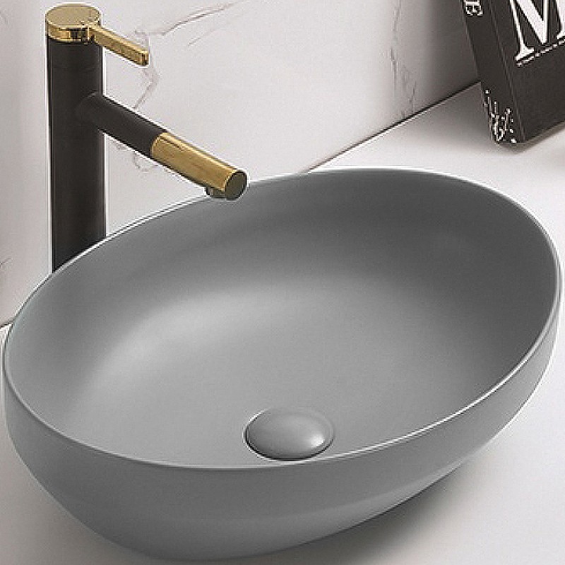 Приобрести раковина накладная ceramalux 50 см 78590mh