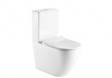 Унитаз компакт, безободковый Azario Grado 2141 с крышкой микролифт.