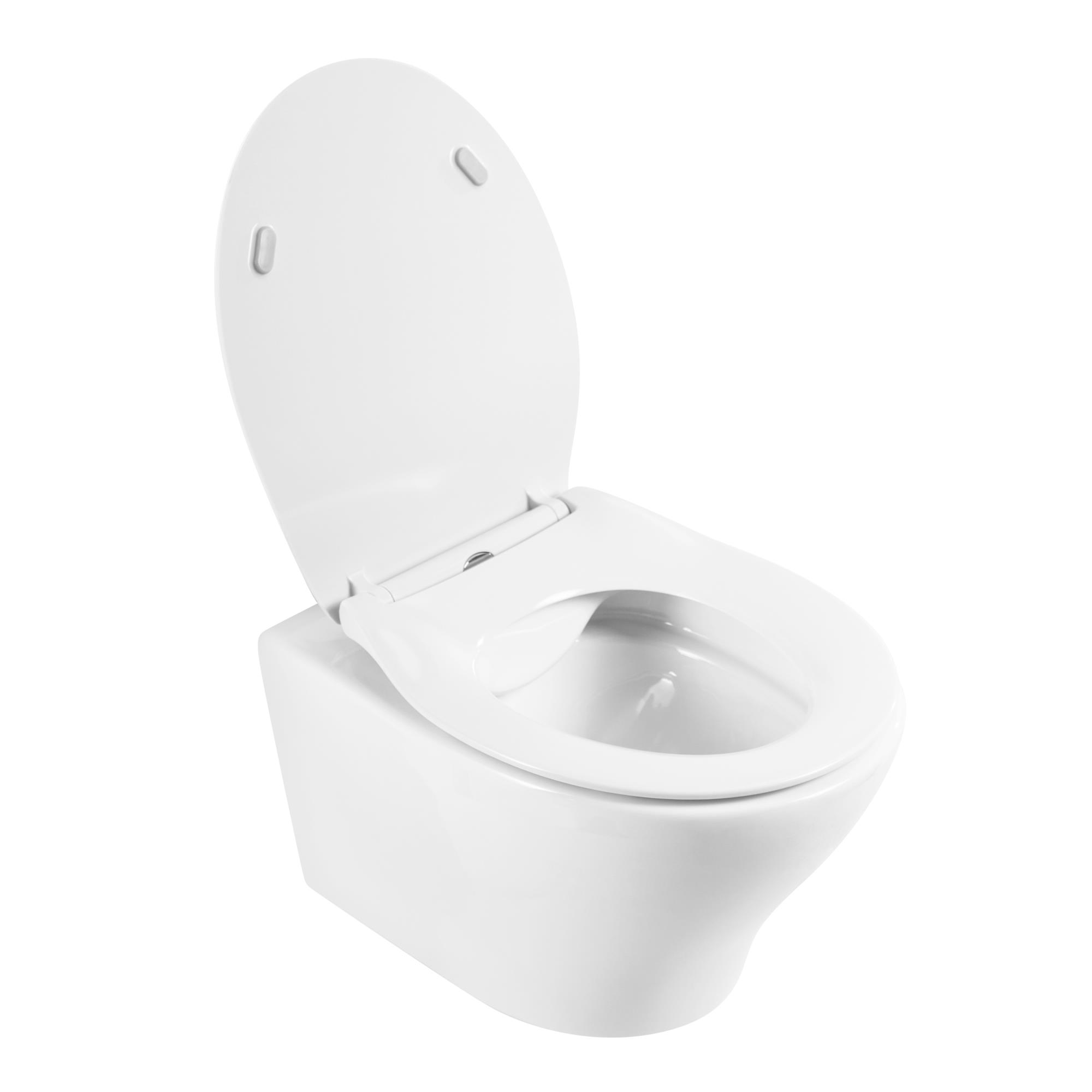 Приобрести belbagno унитаз безободковый подвесной acqua с сиденьем дюропласт, микролифт, белый bb340chr/bb2020sc