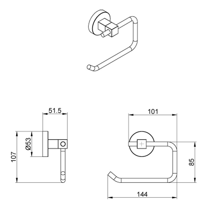 Приобрести azario держатель туалетной бумаги nessy хром az73110a