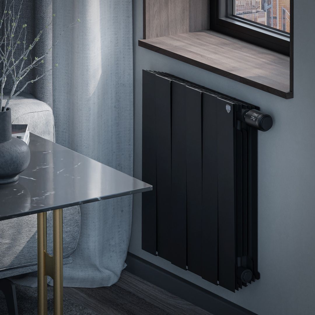 Приобрести royal thermo радиатор биметаллический pianoforte 500 /noir sable ( черный графит ) vdr80 - 6 секц.