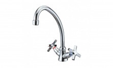 LEMARK Смеситель для кухни Promotion с поворотным изливом, двухвентильный, хром LM6050C