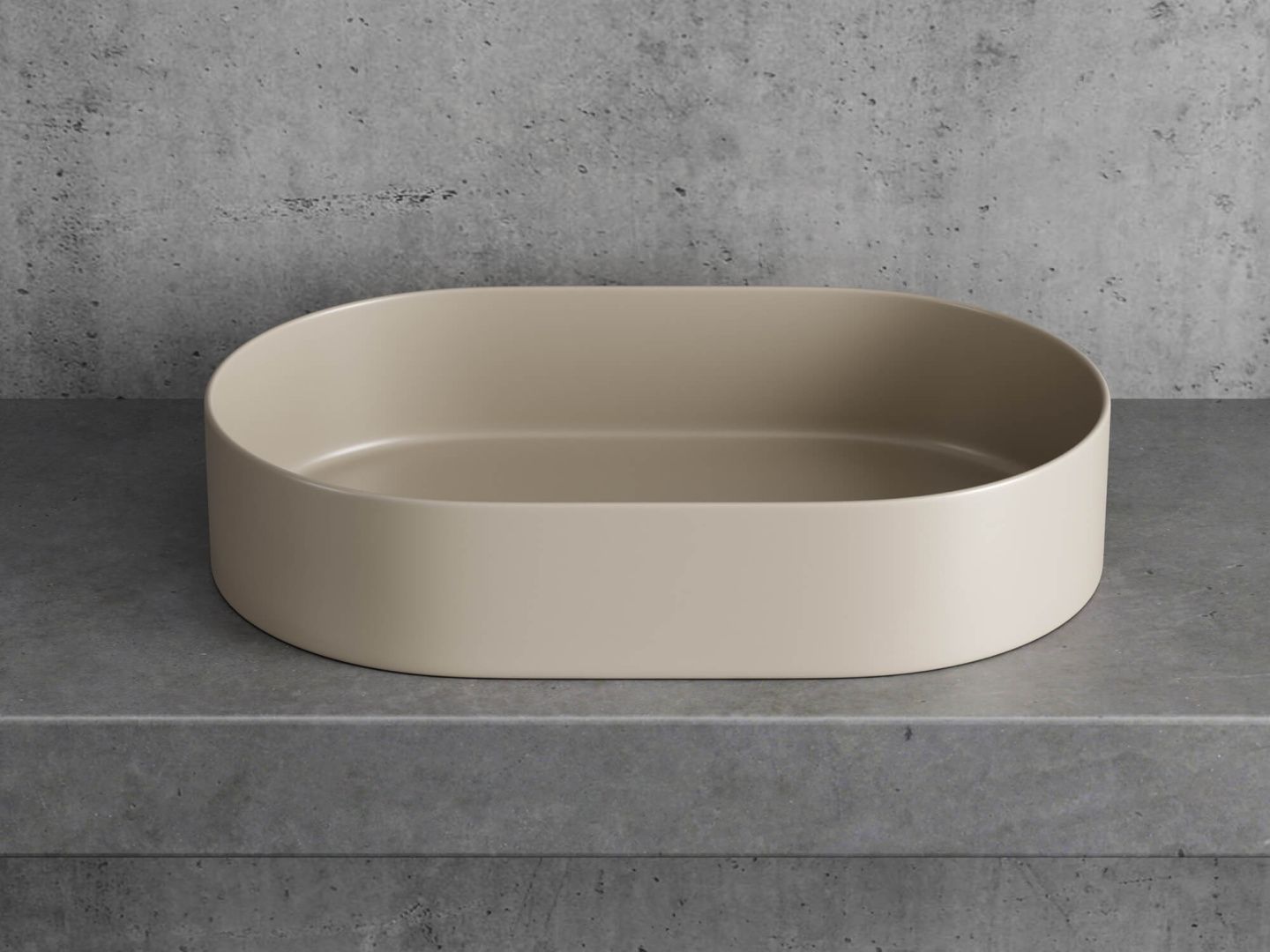 Приобрести hayzburg накладная раковина чаша 60х38 см, капучино матовая hb-0036mc