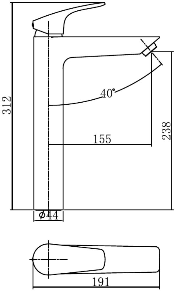 Приобрести aquanet смеситель для раковины static black af330-11b