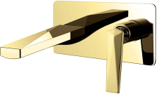 Boheme Смеситель для раковины Venturo, настенный, золото 385