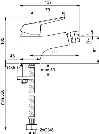 Приобрести смеситель для биде vidima fine ba386aa
