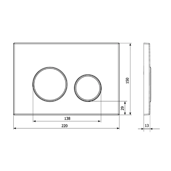 Приобрести veconi кнопка смыва round design, черный\золото vfrd004blg