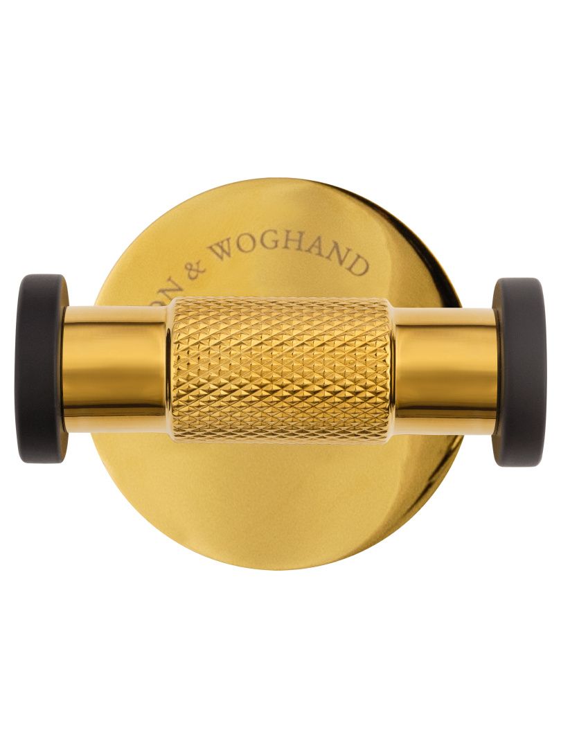 Приобрести двойной крючок для ванной wonzon & woghand majestic, черный/золото (ww-9225)